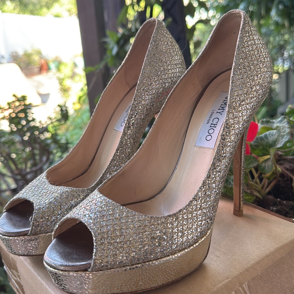 Jimmy Choo High Heel Platform Shoe